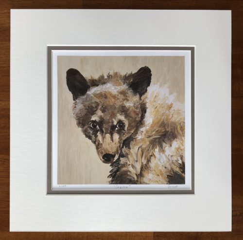 Print of Sequoia bear cub